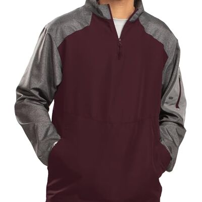 229155 Holloway Raiders Pullover Quarter Zip Golf & Running Sweatshirt: Lightweight Athletic Performance, Carbn Prt/Mroon, 3X-Large 229155 Holloway Raiders Pullover Quarter Zip Golf & Running Sweatshirt: Lightweight Athletic Performance, Carbn Prt/Mroon, 3X-Large