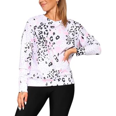 BRA-09-WH-S SISTERS Woman's Thermal Sweatshirt Warm Winter Long Sleeve Top, for Cycling, Hiking, Yoga, Running Brave Small BRA-09-WH-S SISTERS Woman's Thermal Sweatshirt Warm Winter Long Sleeve Top, for Cycling, Hiking, Yoga, Running Brave Small