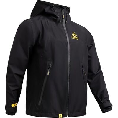 CRESSI Kurtka z kapturem, unisex, czarno-żółta, 3XL, sportowa kurtka softshellowa do noszenia w czasie wolnym, wodoodporna i wiatroszczelna, czarno-żółta, 3XL CRESSI Kurtka z kapturem, unisex, czarno-żółta, 3XL, sportowa kurtka softshellowa do noszenia w czasie wolnym, wodoodporna i wiatroszczelna, czarno-żółta, 3XL