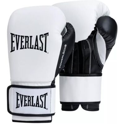 0009283634186 Everlast Powerlock OG Rękawice bokserskie 400 ml, białe/czarne rękawice bokserskie do toreb, pracy z rękawiczkami i sparingiem, system rzepów, zaawansowana technologia pianki, ergonomiczny uchwyt 0009283634186 Everlast Powerlock OG Rękawice bokserskie 400 ml, białe/czarne rękawice bokserskie do toreb, pracy z rękawiczkami i sparingiem, system rzepów, zaawansowana technologia pianki, ergonomiczny uchwyt