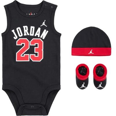 MJ0208 Nike Jordan 23 Jersey Tank Cap skarpety, Czarny, 6-12 miesi?cy MJ0208 Nike Jordan 23 Jersey Tank Cap skarpety, Czarny, 6-12 miesi?cy