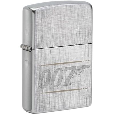 Zippo James Bond Bt 007 Gun Logo Zapalniczka Sztormowa, Grawerowanie Laserowe/Automatyczne, Wielokrotnego Użytku, do Napełniania, Wiatroodporna Konstrukcja, Wykonano w USA, Wzór Splotu Diagonalnego Zippo James Bond Bt 007 Gun Logo Zapalniczka Sztormowa, Grawerowanie Laserowe/Automatyczne, Wielokrotnego Użytku, do Napełniania, Wiatroodporna Konstrukcja, Wykonano w USA, Wzór Splotu Diagonalnego