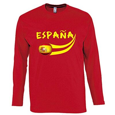 5060360367774 supportershop T-Shirt L/S czerwony Hiszpania piłka nożna L czerwona 5060360367774 supportershop T-Shirt L/S czerwony Hiszpania piłka nożna L czerwona