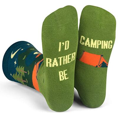 850010337289 Lavley – Calze da uomo – I'd Rather Be Camping 850010337289 Lavley – Calze da uomo – I'd Rather Be Camping