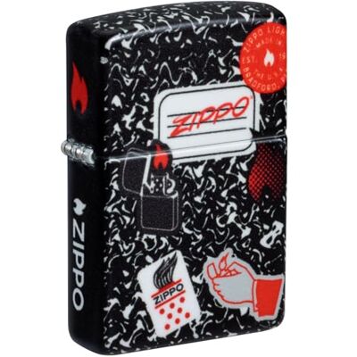 Zippo Vintage Love & Retro Car Zapalniczka Sztormowa, Kolorowy Nadruk, do Napełniania, Wielokrotnego Użytku, Wiatroodporna Konstrukcja, Pudełko na Prezent, Wykonano w USA, Kolor 540° Zippo Vintage Love & Retro Car Zapalniczka Sztormowa, Kolorowy Nadruk, do Napełniania, Wielokrotnego Użytku, Wiatroodporna Konstrukcja, Pudełko na Prezent, Wykonano w USA, Kolor 540°
