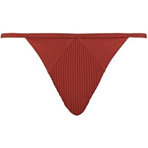 701211030 PUMA Damskie prążkowane tanga od bikini, Brown Combo, S 701211030 PUMA Damskie prążkowane tanga od bikini, Brown Combo, S
