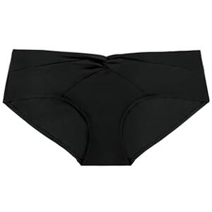 DCHI0005MI010-BK0001 DORINA Fiji-D Hipster bikini z skręconym przednim detalem, klasyczny krój, pełne krycie, miękka tkanina, czarna, czarny, XS DCHI0005MI010-BK0001 DORINA Fiji-D Hipster bikini z skręconym przednim detalem, klasyczny krój, pełne krycie, miękka tkanina, czarna, czarny, XS