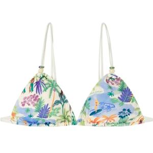 6489840 Women'secret Top Bikini damskie, wielokolorowe, 100B, Biały, 100B 6489840 Women'secret Top Bikini damskie, wielokolorowe, 100B, Biały, 100B