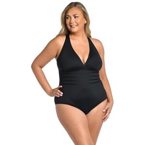 LB0IG22W La Blanca Womens Island Goddess Multi-Strap Cross Back One Piece Swimsuit, Black, 20 Plus LB0IG22W La Blanca Womens Island Goddess Multi-Strap Cross Back One Piece Swimsuit, Black, 20 Plus