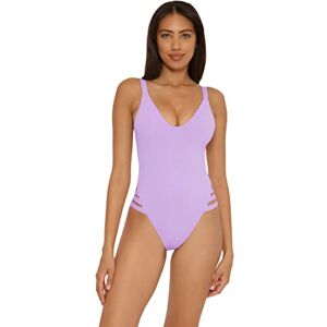 871137 Becca by Rebecca Virtue Damski kostium kąpielowy Color Prism High Leg, jednoczęściowy, iris, średni, Iris, M 871137 Becca by Rebecca Virtue Damski kostium kąpielowy Color Prism High Leg, jednoczęściowy, iris, średni, Iris, M
