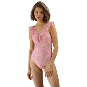 S001-004-M Averie Damski strój kąpielowy Estelle One Piece, biały, M S001-004-M Averie Damski strój kąpielowy Estelle One Piece, biały, M