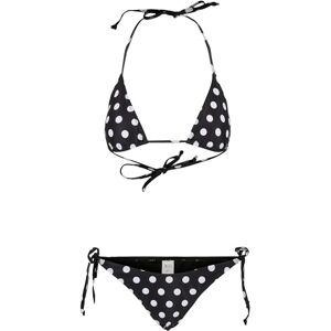 TB2796 Urban Classics Damski zestaw bikini ze wzorem dwucz??ciowy kostium k?pielowy dla kobiet z nadrukiem All Over w 4 wariantach kolorystycznych, rozmiary XS-XL, Polkadots Black, S TB2796 Urban Classics Damski zestaw bikini ze wzorem dwucz??ciowy kostium k?pielowy dla kobiet z nadrukiem All Over w 4 wariantach kolorystycznych, rozmiary XS-XL, Polkadots Black, S