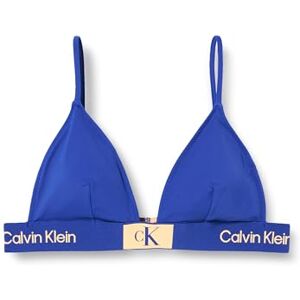 KW0KW02451 Calvin Klein Damski trójkątny top bikini Fixed Triangle-Rp bez fiszbin, Midnight Lagoon Blue, XXL KW0KW02451 Calvin Klein Damski trójkątny top bikini Fixed Triangle-Rp bez fiszbin, Midnight Lagoon Blue, XXL