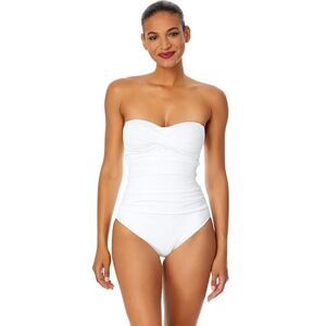 18MO00501-100-8 Anne Cole damski z przodu t-shirt jednoczęściowy kostium kąpielowy z przodu T-shirt bandeau jednoczęściowy strój kąpielowy jednoczęściowy, biały, 38 PL 18MO00501-100-8 Anne Cole damski z przodu t-shirt jednoczęściowy kostium kąpielowy z przodu T-shirt bandeau jednoczęściowy strój kąpielowy jednoczęściowy, biały, 38 PL