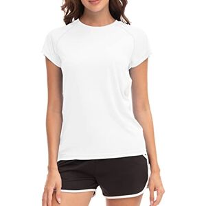 TU6B-Black_Gray_White-XXL MEETWEE Damska koszulka surfingowa Rash Guard UV do pływania, tankini UPF 50+, krótki rękaw, moda kąpielowa, koszulka kąpielowa, biały, L TU6B-Black_Gray_White-XXL MEETWEE Damska koszulka surfingowa Rash Guard UV do pływania, tankini UPF 50+, krótki rękaw, moda kąpielowa, koszulka kąpielowa, biały, L