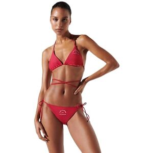 230W2215 KARL LAGERFELD Damski top bikini trójkątny z logo, czerwony, S 230W2215 KARL LAGERFELD Damski top bikini trójkątny z logo, czerwony, S