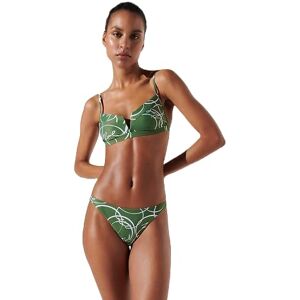 245W2200 KARL LAGERFELD Damskie bikini Karl Circle V-Wire, zielony, XL 245W2200 KARL LAGERFELD Damskie bikini Karl Circle V-Wire, zielony, XL