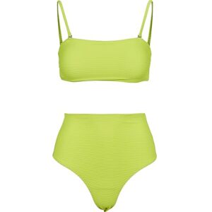 TB3617 Urban Classics Damskie bikini Ladies High Waist Bandeau bikini zestaw dwuczęściowy kostium kąpielowy ze zdejmowanymi ramiączkami, dostępny w 2 kolorach, rozmiary XS XL, Electriclime, XS TB3617 Urban Classics Damskie bikini Ladies High Waist Bandeau bikini zestaw dwuczęściowy kostium kąpielowy ze zdejmowanymi ramiączkami, dostępny w 2 kolorach, rozmiary XS XL, Electriclime, XS