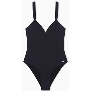 EW003279 EMPORIO ARMANI Damski jednoczęściowy strój kąpielowy z lycry czarny L EW003279 EMPORIO ARMANI Damski jednoczęściowy strój kąpielowy z lycry czarny L