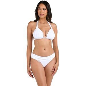 LB0IG80 La Blanca Women's Standard Island Goddess Rouched Halter Bikini Swimsuit Top, White, 10 LB0IG80 La Blanca Women's Standard Island Goddess Rouched Halter Bikini Swimsuit Top, White, 10