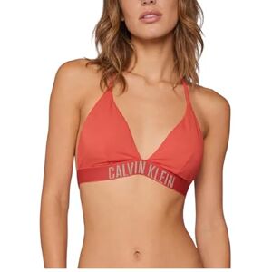 LV00Q61222 Calvin Klein Damskie Halter Triangle Kąpielówki, Różowy (Punch Pink), L LV00Q61222 Calvin Klein Damskie Halter Triangle Kąpielówki, Różowy (Punch Pink), L