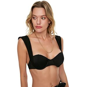 TBESS21BU0319 Trendyol Women's gruby wieszak na bikini, czarny, 38 TBESS21BU0319 Trendyol Women's gruby wieszak na bikini, czarny, 38