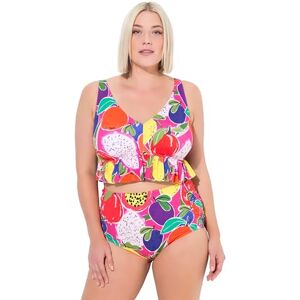 835953 Ulla Popken Damskie pończochy Sandra, kosz na owoce, zestaw bikini, Rosa, 48 835953 Ulla Popken Damskie pończochy Sandra, kosz na owoce, zestaw bikini, Rosa, 48
