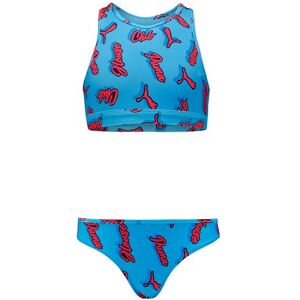 701231517 PUMA Swim Girls Printed Bikini zestaw 1 szt, niebieski/pomarańczowy, 116 cm 701231517 PUMA Swim Girls Printed Bikini zestaw 1 szt, niebieski/pomarańczowy, 116 cm