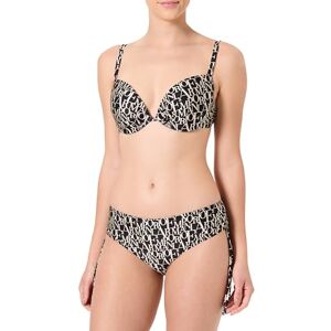 EW000800AF12190FC125XS EMPORIO ARMANI Kobieta Logomania Push Up Bikini Czarne XS, Czarny/migdałowy logo, XS EW000800AF12190FC125XS EMPORIO ARMANI Kobieta Logomania Push Up Bikini Czarne XS, Czarny/migdałowy logo, XS