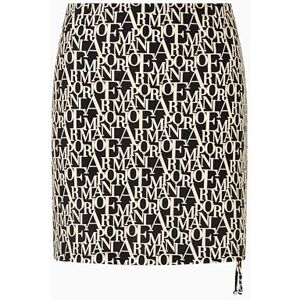 EW000812AF12190FC125L EMPORIO ARMANI Kobieta Logomania Sarong Czarny L, Czarny/migdałowy logo, L EW000812AF12190FC125L EMPORIO ARMANI Kobieta Logomania Sarong Czarny L, Czarny/migdałowy logo, L
