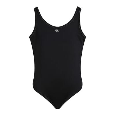KY0KY00099 Calvin Klein Dziewczęcy strój kąpielowy Stroje kąpielowe, czarny (Pvh Black), 10-12 lat KY0KY00099 Calvin Klein Dziewczęcy strój kąpielowy Stroje kąpielowe, czarny (Pvh Black), 10-12 lat