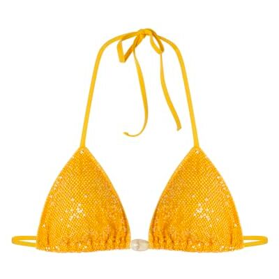 6487663 Women'Secret Top Solare Bikini Top dla kobiet, Żółty, 85B 6487663 Women'Secret Top Solare Bikini Top dla kobiet, Żółty, 85B