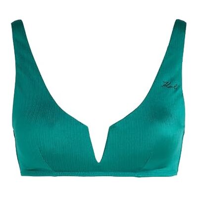 240W2209 Karl DNA Shiny Rib Bandeau, Tidepool Green, L 240W2209 Karl DNA Shiny Rib Bandeau, Tidepool Green, L