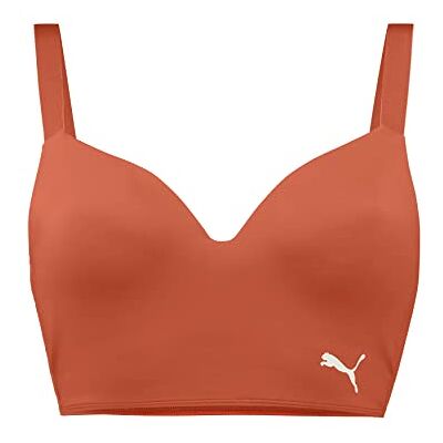 701221725 PUMA Damski, wyściełany top do bikini, różowy/chili, S, Różowy/chili, S 701221725 PUMA Damski, wyściełany top do bikini, różowy/chili, S, Różowy/chili, S