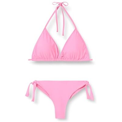 ZA2002/ZA3002 Komplet bikini szorty, jednokolorowy, Pastelowy róż, 40 ZA2002/ZA3002 Komplet bikini szorty, jednokolorowy, Pastelowy róż, 40