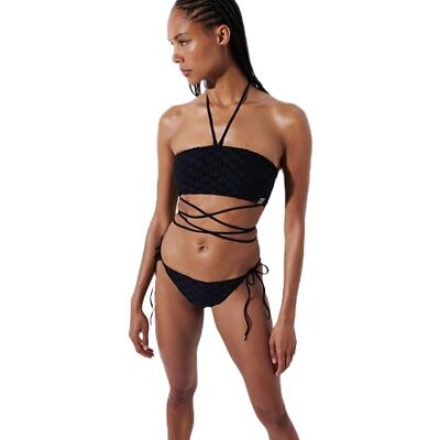 231W2215 KARL LAGERFELD kl Monogram Bandeau, czarny, XL 231W2215 KARL LAGERFELD kl Monogram Bandeau, czarny, XL