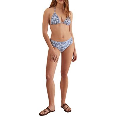 SS23_04463-19 Women'secret Biustonosz Bikini Top dla Kobiet, Niebieski Nadruk, 100B SS23_04463-19 Women'secret Biustonosz Bikini Top dla Kobiet, Niebieski Nadruk, 100B