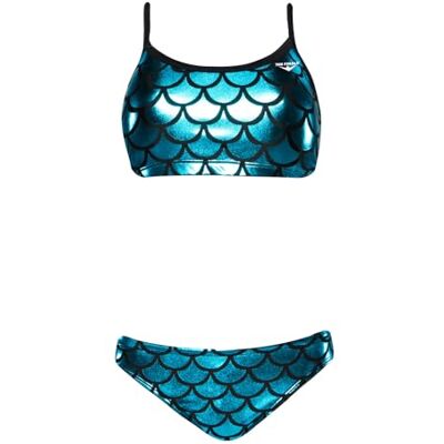 7416 The Finals Damska syrena folia 2 szt. bikini, turkusowy, XS 7416 The Finals Damska syrena folia 2 szt. bikini, turkusowy, XS