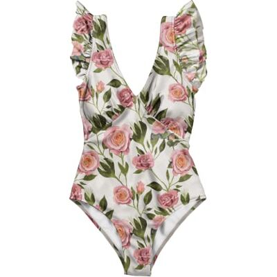 AVE-S007-062-S Averie Damski kostium kąpielowy Gwyneth One Piece, biały, S AVE-S007-062-S Averie Damski kostium kąpielowy Gwyneth One Piece, biały, S