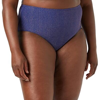 68QAH72 Sans Complexe Damskie spodnie bikini z wysokim stanem, Bleu Sodalite, 34-36 68QAH72 Sans Complexe Damskie spodnie bikini z wysokim stanem, Bleu Sodalite, 34-36
