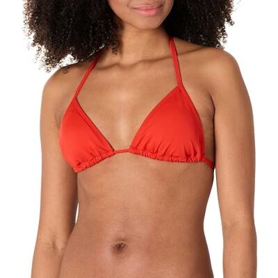 AEWM22168S25 Amazon Essentials Damski trójkątny top bikini, Jasna czerwień maku, L AEWM22168S25 Amazon Essentials Damski trójkątny top bikini, Jasna czerwień maku, L