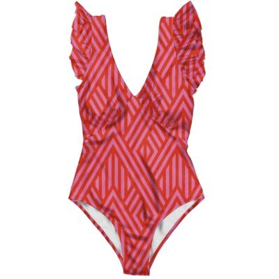 AVE-S007-065-L Averie Damski kostium kąpielowy Cerise One Piece, biały, L AVE-S007-065-L Averie Damski kostium kąpielowy Cerise One Piece, biały, L