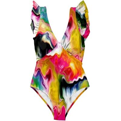 AVE-S007-061-S Averie Damski strój kąpielowy Shanaya One Piece, biały, S AVE-S007-061-S Averie Damski strój kąpielowy Shanaya One Piece, biały, S