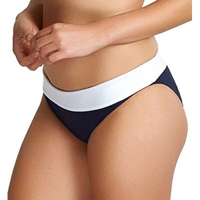 SW1357-14-Large-Midnight/White_fbabs Panache Swim Women's Standard Catarina Fold-Over Bikini Bottom, Midnight/White, Large SW1357-14-Large-Midnight/White_fbabs Panache Swim Women's Standard Catarina Fold-Over Bikini Bottom, Midnight/White, Large