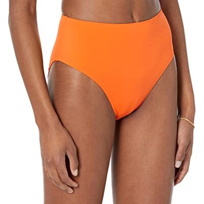 AEWS1287SS23_Orange Amazon Essentials Damski dół bikini z wysokim stanem, pomarańczowy, rozmiar M AEWS1287SS23_Orange Amazon Essentials Damski dół bikini z wysokim stanem, pomarańczowy, rozmiar M