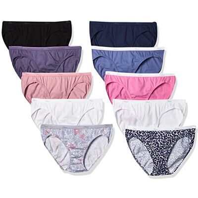 PW42AS Hanes Women's Cotton Bikini Panty Multipack PW42AS Hanes Women's Cotton Bikini Panty Multipack