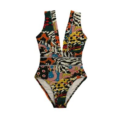 AVE-S014-025-L Averie Damski kostium kąpielowy Harlow One Piece, wielokolorowy, L AVE-S014-025-L Averie Damski kostium kąpielowy Harlow One Piece, wielokolorowy, L