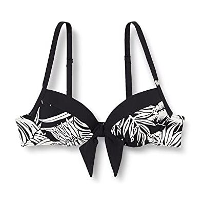 650069-1199 Short Stories Top damski top push up bikini, Czarny (Black 1199), 70C 650069-1199 Short Stories Top damski top push up bikini, Czarny (Black 1199), 70C