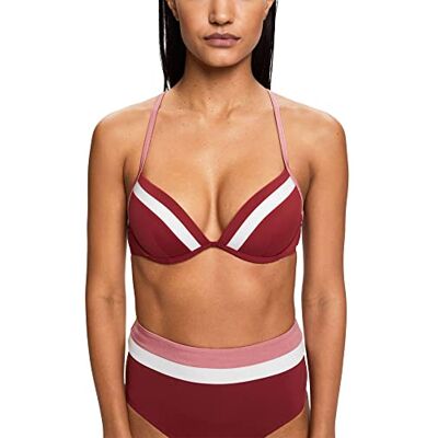 993EF1A313 ESPRIT Damskie bikini Tayrona Beach Rcs Pad.plunge Bikini, ciemnoczerwone, B EU, ciemnoczerwony 993EF1A313 ESPRIT Damskie bikini Tayrona Beach Rcs Pad.plunge Bikini, ciemnoczerwone, B EU, ciemnoczerwony