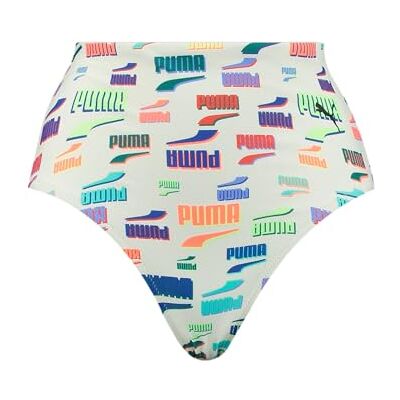 701221724 PUMA Damskie bikini z wysokim stanem, białe combo, rozmiar XS, White Combo., XS 701221724 PUMA Damskie bikini z wysokim stanem, białe combo, rozmiar XS, White Combo., XS